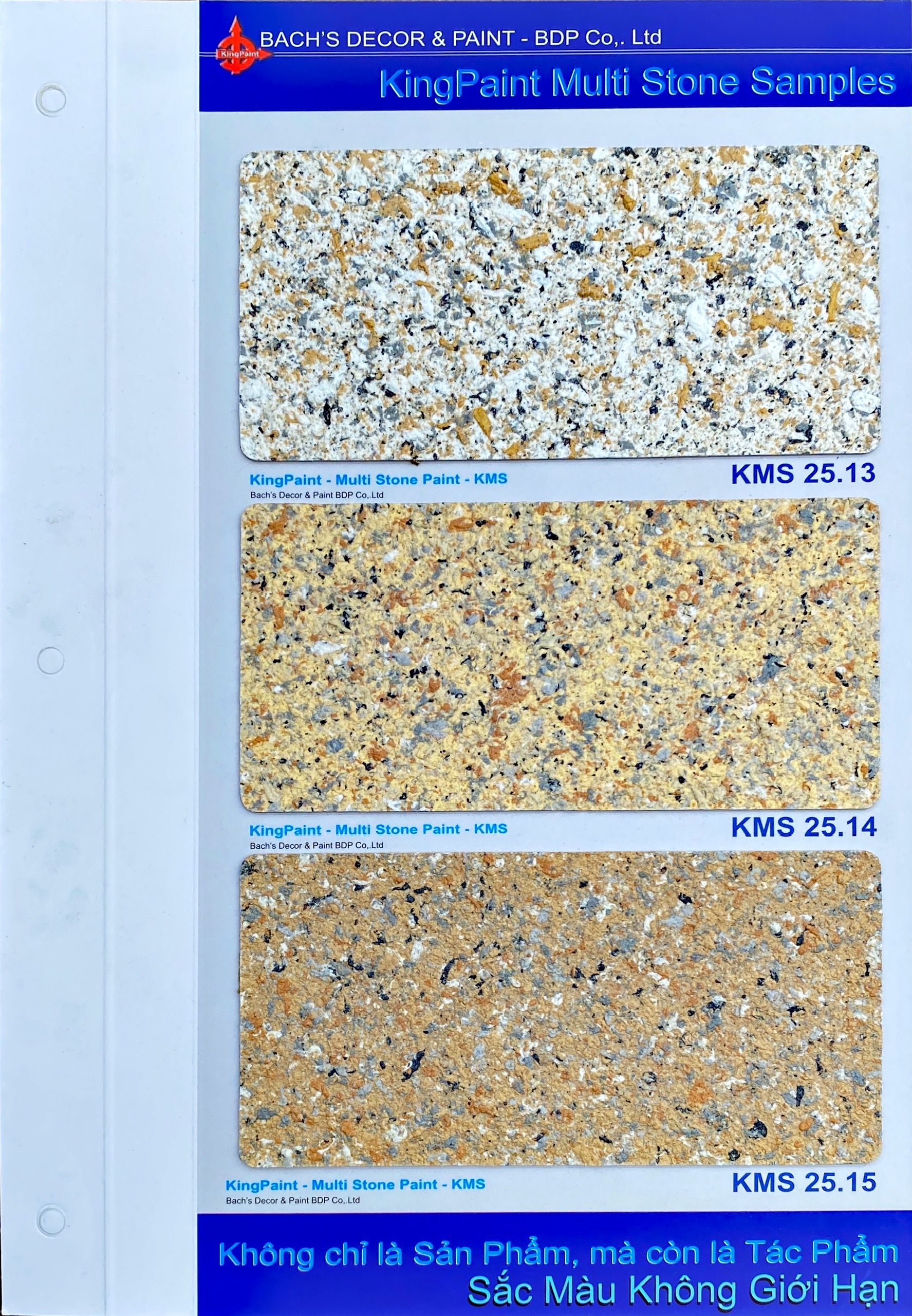 KingPaint Multi StonePaint Samples KMS 25.13 - 15