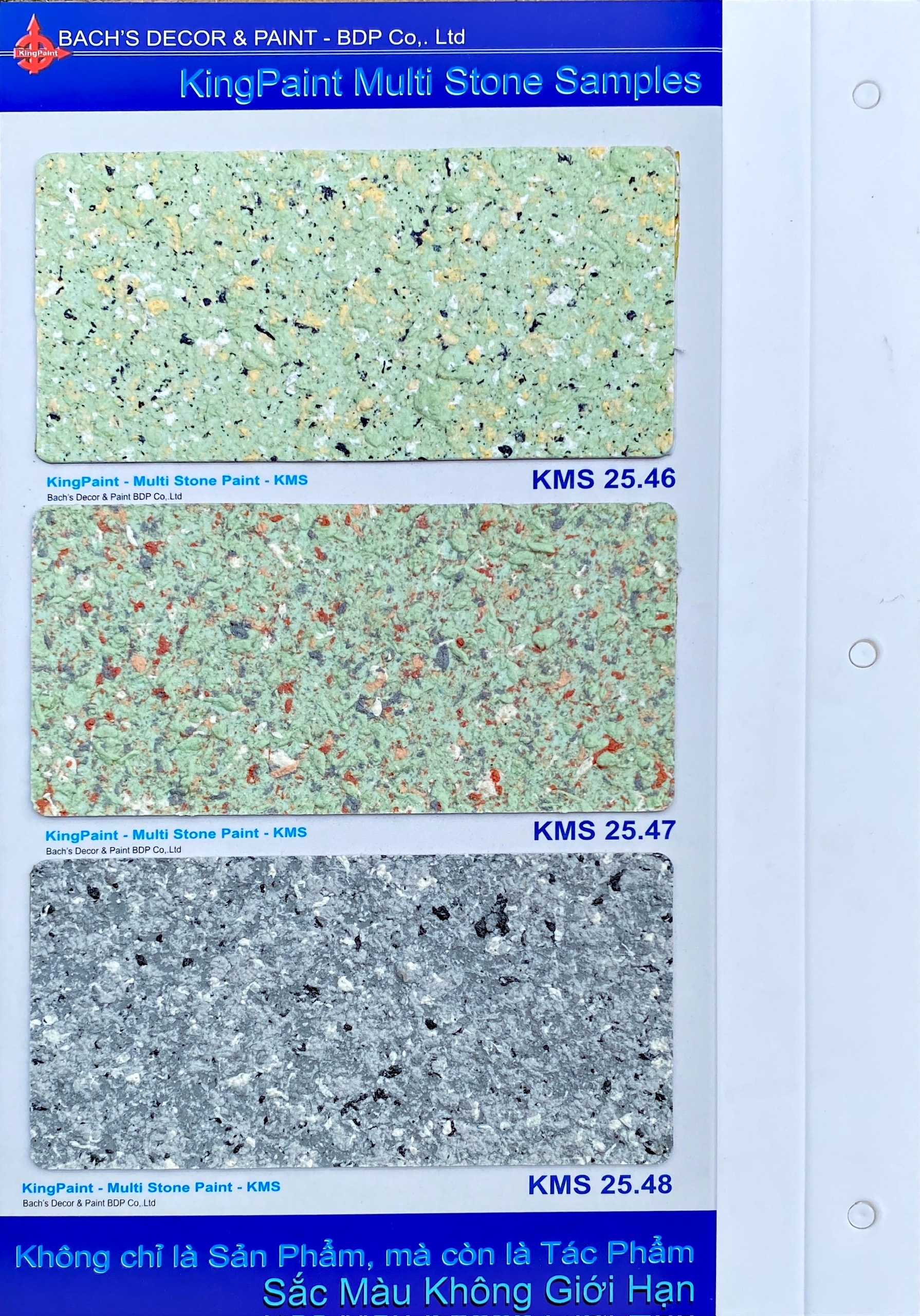 KingPaint Multi StonePaint Samples KMS 25.46 - 48