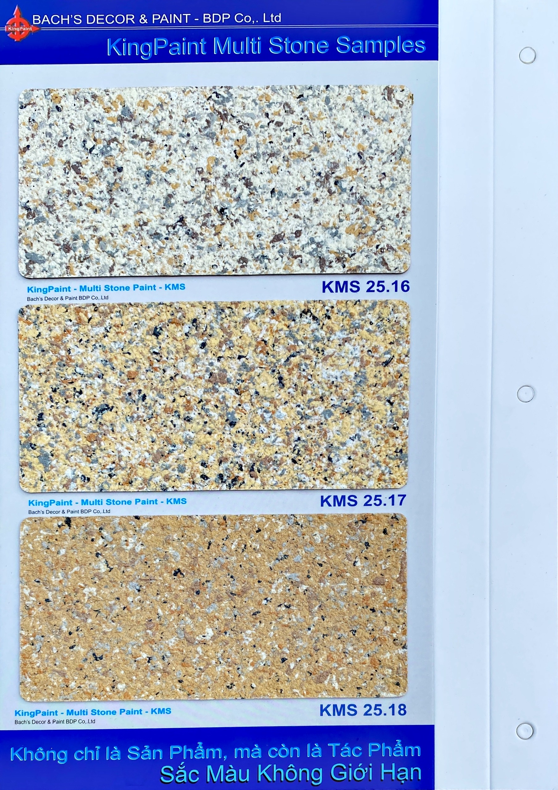 KingPaint Multi StonePaint Samples KMS 25.16 - 18