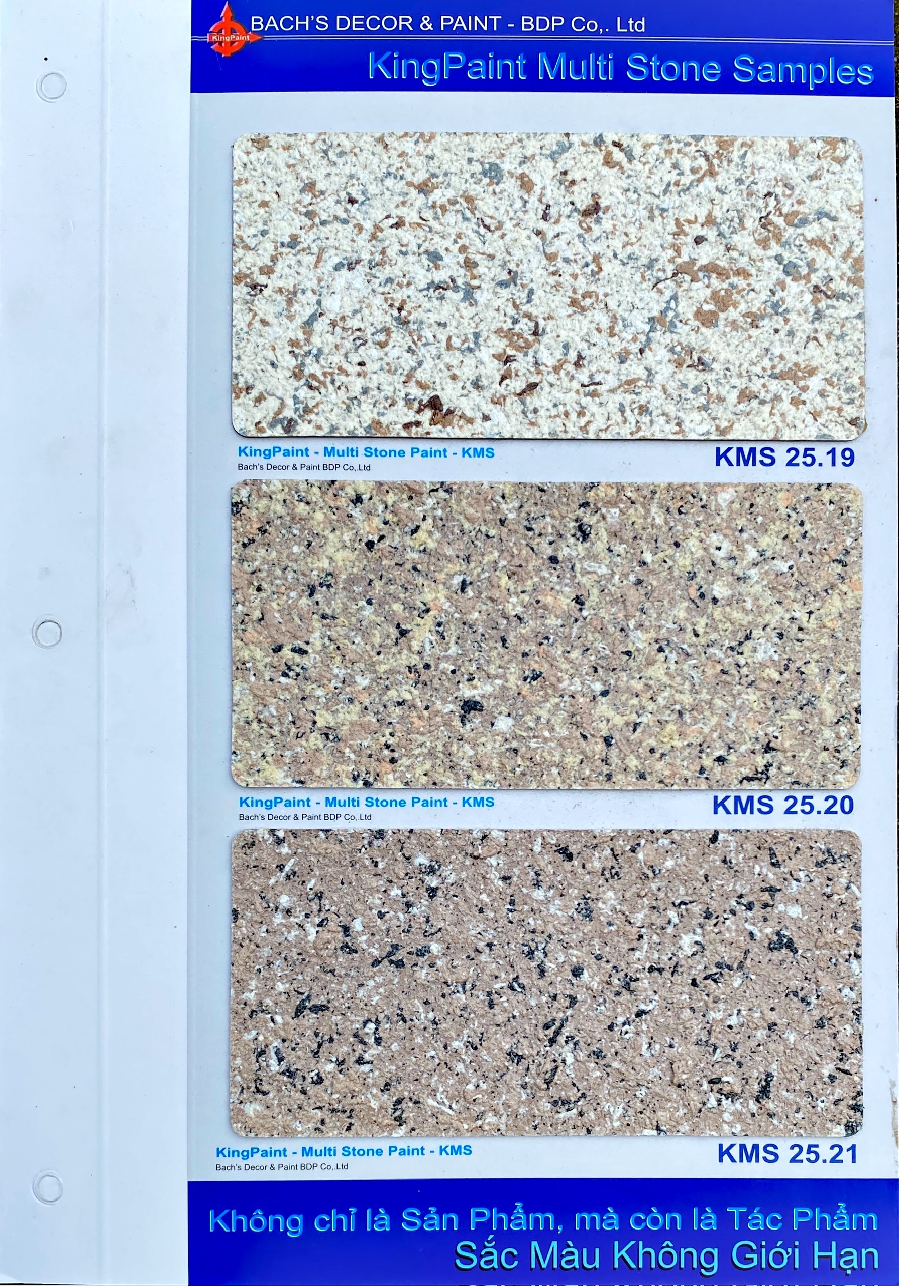 KingPaint Multi StonePaint Samples KMS 25.19 - 21