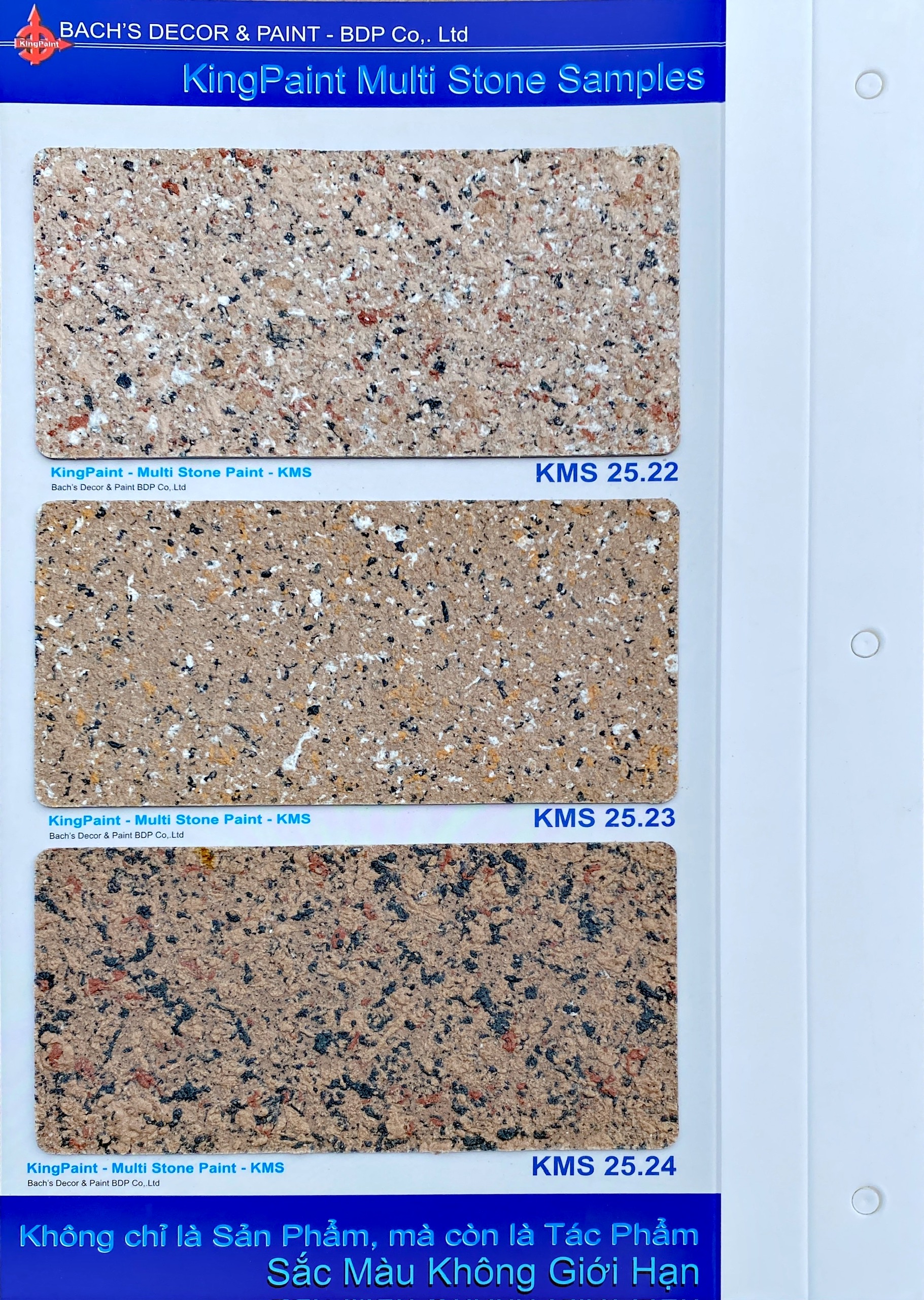 KingPaint Multi StonePaint Samples KMS 25.22 - 24